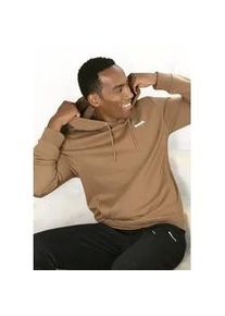 Hoodie BENCH. LOUNGEWEAR Gr. 44/46, braun (camelfarben) Herren Sweatshirts Sweatshirt mit Kapuze und seitlichen Taschen, Baumwollmischung