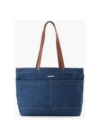 Levi's Shopper LEVI'S "WOMEN'S HERITAGE TOTE-ALL" Gr. B/H/T: 38cm x 33cm x 16cm, blau (light blau) Damen Taschen