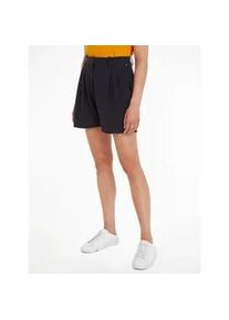 Shorts Tommy Hilfiger "MD CORE PLEATED SHORT" Gr. 38, N-Gr, blau (desert sky) Damen Hosen mit Abnähern