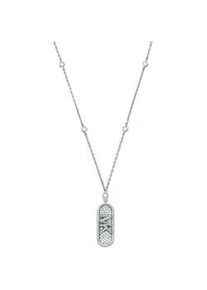 Kette mit Anhänger Michael Kors "Schmuck Geschenk Silber 925 Halsschmuck PAVÉ EMPIRE LINK, MKC1729CZ" Halsketten Gr. Silber 925 (Sterlingsilber), L: 45,5cm, silberfarben (silberfarben, kristallweiß) Damen mit Zirkonia (synth.)