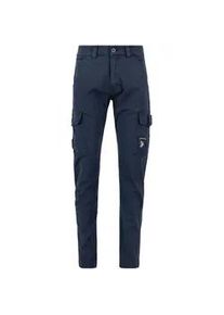 Cargohose Alpha Industries "Alpha Industries Men - Pants Petrol Patch Pant" Gr. 34, Normalgrößen, blau (ultra navy) Herren Hosen