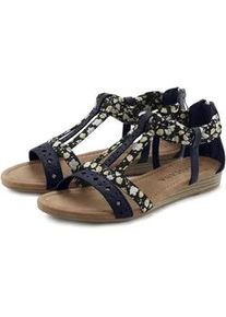 Sandale Lascana Gr. 41, schwarz Damen Schuhe Sandalette, Sommerschuh mit Riemchen im Festival-Look VEGAN