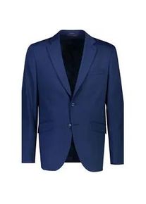 Anzugsakko LINDBERGH "Anzugjacke Modern Fit", Herren, Gr. 31, blau (mid navy mel), Obermaterial: 54% Polyester, 44% Wolle, 2% Elasthan; Futter: 95% Polyester, 5% Elasthan, Sakkos
