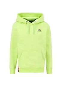 Hoodie Alpha Industries "Alpha Industries Men - Hoodies Basic Small Logo" Gr. M, grün (hornet grün) Herren Sweatshirts