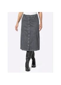 Jeansrock Inspirationen Gr. 48, grau (grey-denim) Damen Röcke