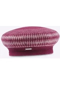 Baskenm&uuml;tze Casual Looks, Damen, rot (bordeaux), Wolle, M&uuml;tzen