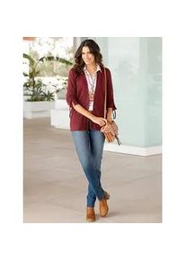 Shirtjacke Inspirationen "Shirtjacke" Gr. 52, rot (dunkelrot) Damen Shirts