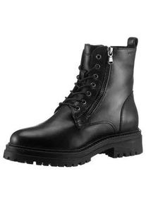 Winterboots Geox "D IRIDEA K" Gr. 36, schwarz Damen Schuhe Chunky Boot, Plateau Stiefelette mit Warmfutter