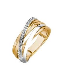 Fingerring Lady Fingerringe Gr. 20, Metall-Gold, goldfarben (gelbgold 375) Damen