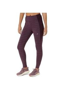 Leggings asics "D Lauftights" Gr. XL (46/48), N-Gr, lila (dark aubergi) Damen Hosen