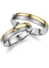 Trauring MARRYA "Titan Ringe Trauringe Eheringe Partnerringe" Fingerringe Gr. 60, Titan, goldfarben (herren ring, silber, gold) Damen