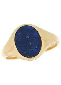 Goldring Firetti "Schmuck Geschenk Gold 585 Herrenring Edelstein Farbstein" Fingerringe Gr. 20, Gelbgold 585, goldfarben (gelbgoldfarben, blau, blau) Herren mit Lapislazuli