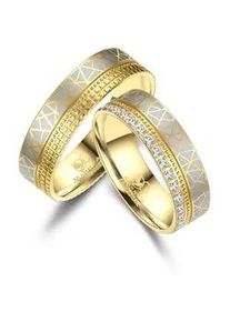 Verlobungsring MARRYA "Edelstahl Ringe Trauringe Eheringe Partnerringe" Fingerringe Gr. 52, Edelstahl, goldfarben (herren ring, silber, gold) Damen