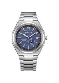 Automatikuhr Citizen Armbanduhren silberfarben (titansilberfarben, blau) Damen Armbanduhr, Herrenuhr, Damenuhr, Titan, Saphirglas, bis 10bar wasserd.