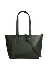 Shopper Bruno Banani Gr. B/H/T: 30cm x 25cm x 14cm onesize, grün (oliv) Damen Taschen echt Leder