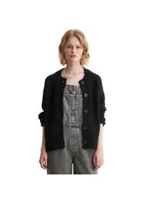 Marc O'Polo Cardigan MARC O'POLO DENIM "aus Schurwolle-Alpakawolle-Mix" Gr. S, schwarz Damen Strickjacken