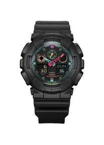 Chronograph Casio G-SHOCK Armbanduhren schwarz Herren Quarzuhr, Armbanduhr, Herrenuhr, analog, digital