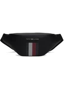 Bauchtasche Tommy Hilfiger "Men TH FOUNDATION PIQUE BUMBAG Waistbag" Gr. B/H/T: 40cm x 15cm x 10cm, schwarz Damen Taschen Tasche Herren Gürteltasche