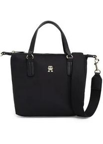 Shopper Tommy Hilfiger "Women POPPY SMALL TOTE Tote" Gr. B/H/T: 29cm x 22cm x 15cm, schwarz Damen Taschen Tasche