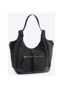 Handtasche Heine Gr. B/H/T: 31cm x 29cm x 14cm, schwarz Damen Taschen