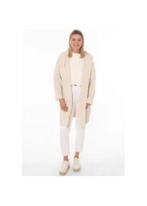 Strickjacke Zwillingsherz beige Damen Strickjacken weicher Griff, lockerer fit, mit Wolle und Alpaka