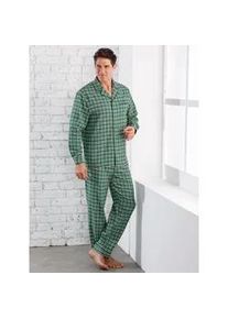 WITT Pyjama KINGS CLUB Gr. 48/50, grün (grün-kariert) Herren Homewear-Sets