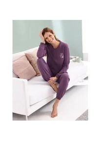 WITT Schlafanzug WÄSCHEPUR Gr. 40/42, lila (traube) Damen Homewear-Sets