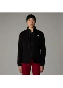 Fleecejacke The North Face "W 100 GLACIER FZ - EU" Gr. XS, schwarz (tnf schwarz, np) Damen Jacken mit Logostickerei