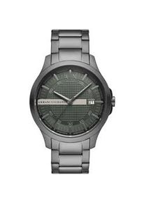 Giorgio Armani Quarzuhr ARMANI EXCHANGE Armbanduhren grau (anthrazit) Herren Armbanduhr, Herrenuhr, Edelstahlarmband, analog, Tag