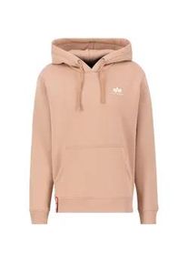 Hoodie Alpha Industries "Alpha Industries Men - Hoodies Basic Small Logo" Gr. M, orange (dusty coral) Herren Sweatshirts