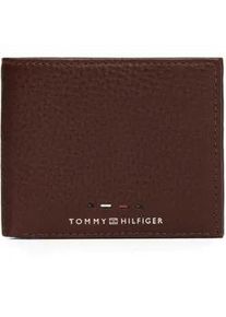 Geldbörse Tommy Hilfiger "Men TH PREMIUM MINI CC WALLET Bifold Wallet" braun (cognac) Kleinlederwaren Herren Portemonnaie