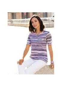 T-Shirt Casual Looks "Shirt" Gr. 48, lila (lila-flieder-gemustert) Damen Shirts