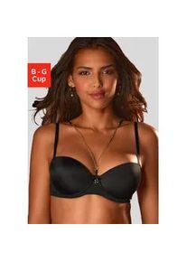 Schalen-BH JETTE Gr. 80, Cup B, schwarz Damen BHs mit extravagantem Schmuckteil, sexy Dessous