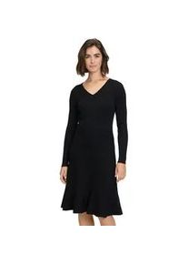 ROBE LÈGÈRE Strickkleid VERA MONT "Vera Mont mit V-Ausschnitt" Gr. S, US-Größen, schwarz Damen Kleider Struktur