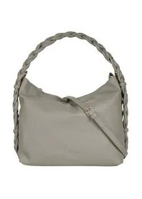 Umhängetasche Samantha Look Gr. B/H/T: 35cm x 27cm x 11cm onesize, grau Damen Taschen echt Leder, Made in Italy