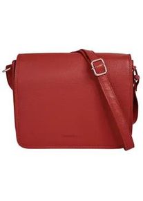 Umhängetasche Bruno Banani Gr. B/H/T: 24cm x 19cm x 7cm onesize, rot Damen Taschen echt Leder