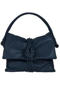 Henkeltasche Samantha Look Gr. B/H/T: 33cm x 26cm x 6cm onesize, blau Damen Taschen echt Leder, Made in Italy