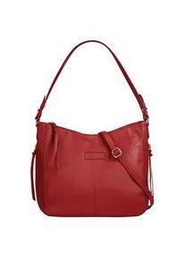 Shopper Bruno Banani Gr. B/H/T: 35cm x 28cm x 13cm onesize, rot Damen Taschen echt Leder