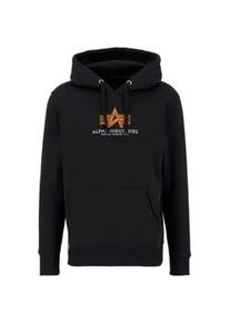 Hoodie Alpha Industries "Alpha Industries Men - Hoodies Basic Rubber" Gr. XS, schwarz Herren Sweatshirts