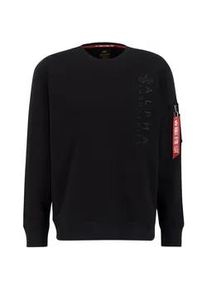 Sweater Alpha Industries "Alpha Industries Men - Sweatshirts EMB Sweater" Gr. S, schwarz Herren Sweatshirts