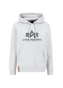 Hoodie Alpha Industries "Alpha Industries Men - Hoodies Basic Rainbow Ref. Print" Gr. XL, grau (pastel grey) Herren Sweatshirts