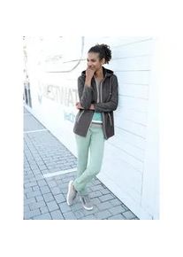 Fleecejacke Casual Looks Gr. 54, grau (anthrazit, meliert) Damen Jacken