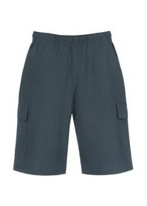 Jerseyhose TRIGEMA "TRIGEMA Cargo-Bermuda aus 100% Baumwolle" Gr. 4XL, US-Größen, grau (anthrazit) Damen Hosen