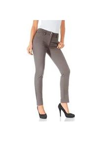 Röhrenhose Heine Gr. 48, Normalgrößen, grau (taupe) Damen Hosen