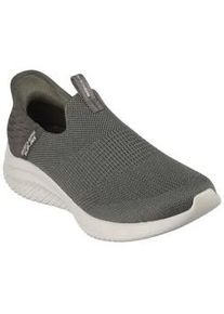 Slip-On Sneaker Skechers "ULTRA FLEX 3.0-COZY STREAK" Gr. 35, grün (olivgrün) Damen Schuhe mit Slip-Ins für einen leichten Einstieg