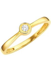 Fingerring Lady Fingerringe Gr. 20, Metall-Gold, goldfarben (gelbgold 375) Damen