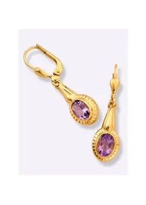 Paar Ohrhänger Lady Ohrringe Gr. Amethyst ct, goldfarben (gelbgold 375) Damen