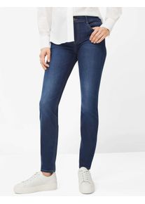 Brax Damen Röhrenjeans Style SHAKIRA USED REGULAR BLUR, denim blau, Gr. 40L
