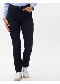 Raphaela by Brax Damen Five-Pocket-Hose Style LAURA SLASH DARK BLUE + EFFEKT, denim dunkelblau, Gr. 38