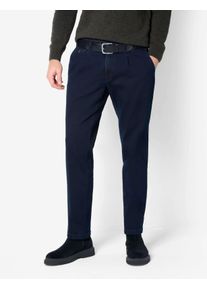 Eurex By Brax Herren Bundfaltenhose Style FRED, denim dunkelblau, Gr. 31